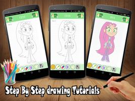 How to draw - Titans Go syot layar 2