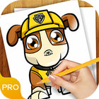 Learn To Draw Paw Patrol Pro أيقونة