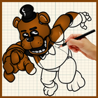 How To Draw FNAF - drawing 5 nights at freddy's icon