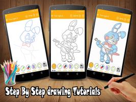 How To Draw FNAF - drawing 5 nights at freddy's capture d'écran 1