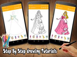 How To Draw Princess - Drawing Princess capture d'écran 1