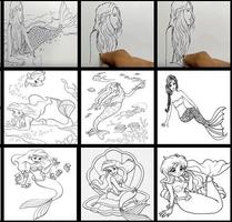 learn to draw mermaid capture d'écran 1