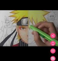 learn to draw naruto and Kakashi capture d'écran 2
