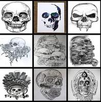 learn to draw skull capture d'écran 2