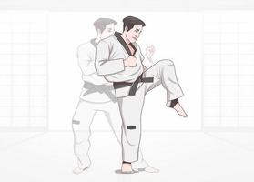 Lerne Taekwondo Techniken Plakat