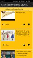 Learn Modern Tailoring Course Video Tutorials capture d'écran 2