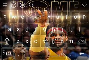 LeBron James Keyboard Basketball Affiche