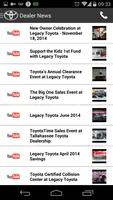 برنامه‌نما Legacy Toyota DealerApp عکس از صفحه
