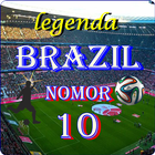 Legenda Brazil Nomor Punggung 10 icône