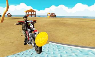Motocross Pantai Jumping Fun screenshot 1