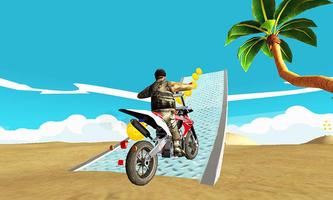 Motocross Pantai Jumping Fun screenshot 2