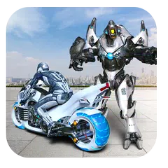 Futuristic Bike Transformer Robot Games