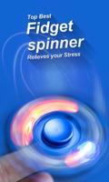 Fidget Spinner Simulator Neon Glow poster