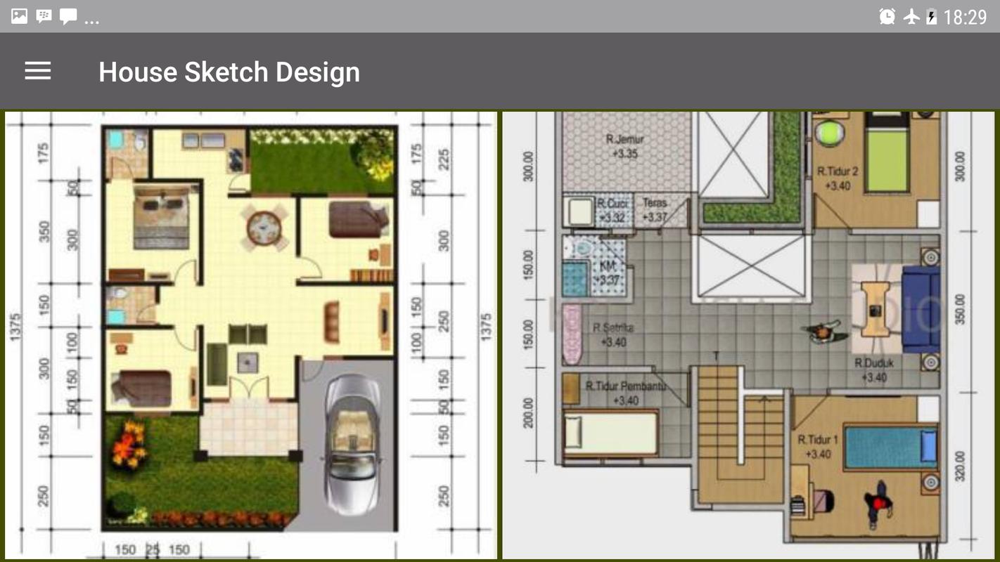 Desain Sketsa Rumah APK Download Gratis Rumah Griya APL Untuk
