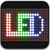 Led scrolling display : share led messages icon Led scrolling display : share led messages icon