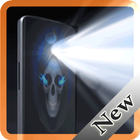 Flashlight skull super icono