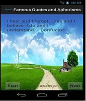 Famous Quotes and Aphorisms poster