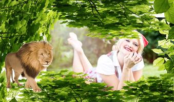 Lion Photo Frames پوسٹر