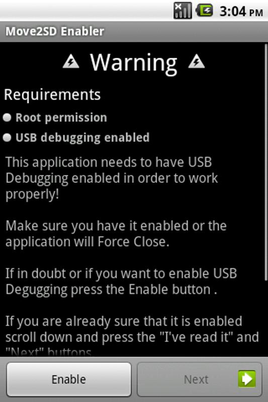 Скачать Move2sd Enabler Root Only