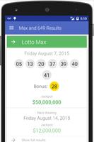 Max & 649 - Lotto Canada capture d'écran 2