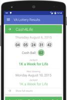 VA Lottery Results Affiche