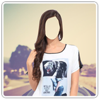 Women Tshirt Photo Suit icon