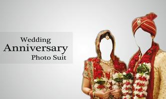 Wedding Anniversary photo Suit الملصق