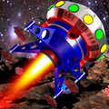 Jet Flight. Space gold miner.