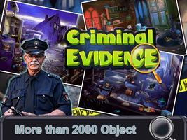 Criminal  Evidence:Hidden Objects Game скриншот 1