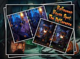 Halloween House Spot The Difference ポスター