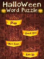 Halloween Word Puzzle Affiche