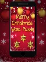 Merry Christmas Word Puzzle โปสเตอร์