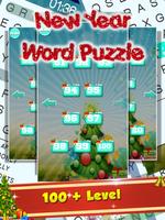 New Year Word Puzzle Affiche