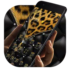 Leopard Print Zipper Theme APK download