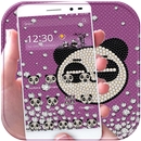 Diamond Panda Theme Bling Love aplikacja