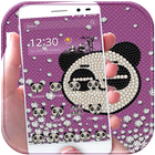 Diamond Panda Theme Bling Love icon