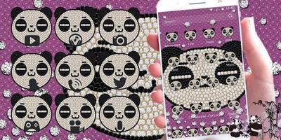 Diamond Panda Theme Bling Love screenshot 2