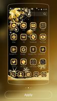 Gold Christmas 2016 Theme Affiche