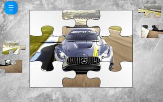 Coches juego de puzzles Poster