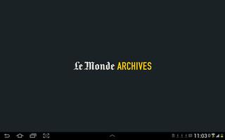 Le Monde Archives Plakat