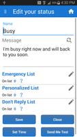 Busy SMS Text Messaging Affiche