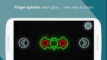 Finger Spinner Neon Glow PRO постер