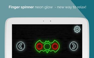 Finger Spinner Neon Glow PRO captura de pantalla 3