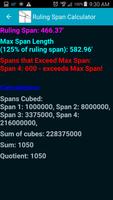 Ruling Span Calculator v2 screenshot 1