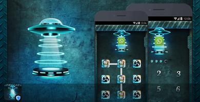 AppLock Theme - Alien Tech Affiche