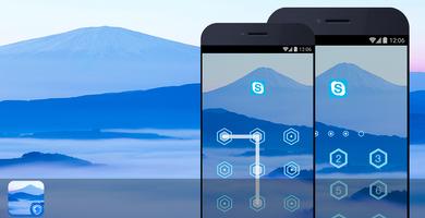 AppLock Theme - Mountain Theme Cartaz