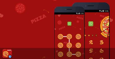AppLock Theme - Red Pizza Affiche