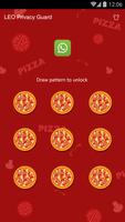 AppLock Theme - Red Pizza screenshot 1