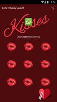 AppLock Theme -Sweet Kisses تصوير الشاشة 1