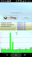 Ping أداة الشبكة الملصق